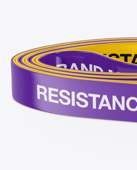 Glossy Resistance Band Mockup