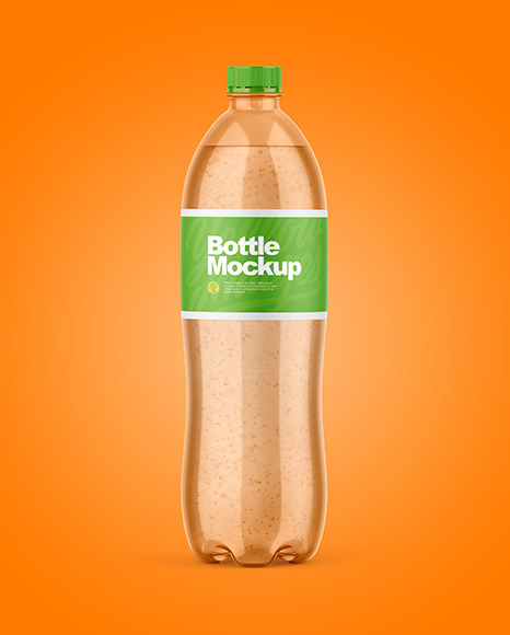 Glossy Plastic Bottle Mockup