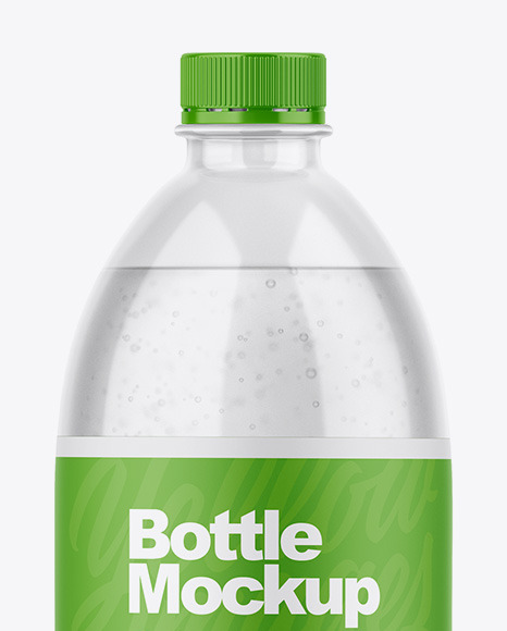 Glossy Plastic Bottle Mockup