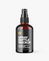 Amber Spray Bottle Mockup