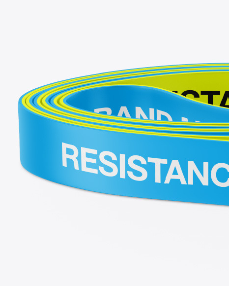 Matte Resistance Band Mockup