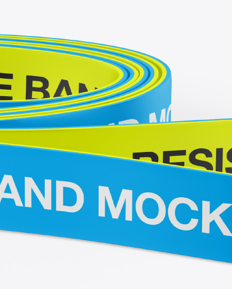 Matte Resistance Band Mockup