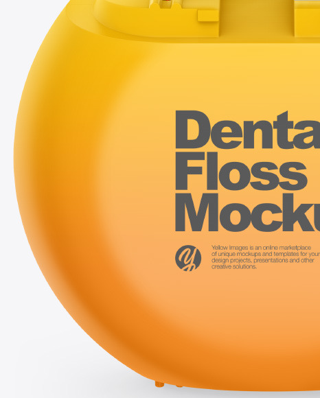 Matte Dental Floss Box Mockup