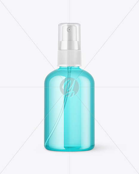 Color Plastic Spray Bottle Mockup