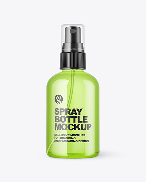 Color Plastic Spray Bottle Mockup