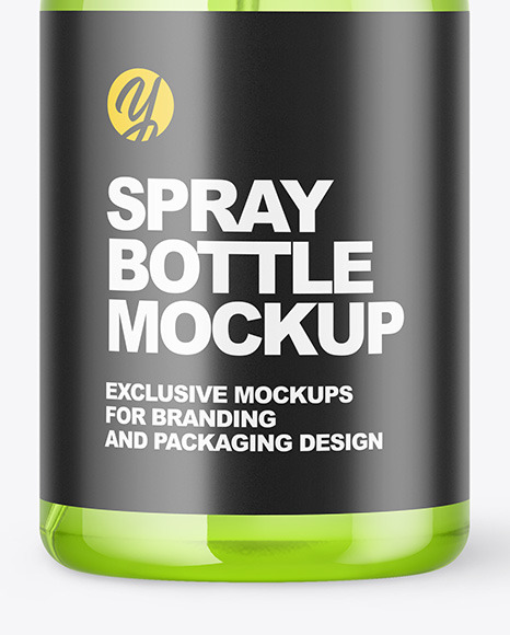 Color Plastic Spray Bottle Mockup