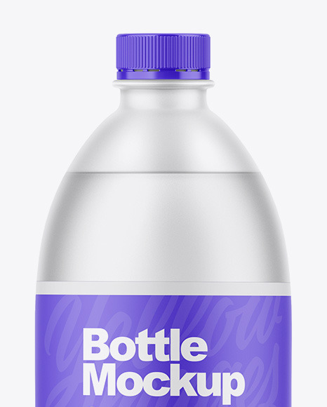 Matte Plastic Bottle Mockup