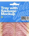 Tray With Sausage Mockup