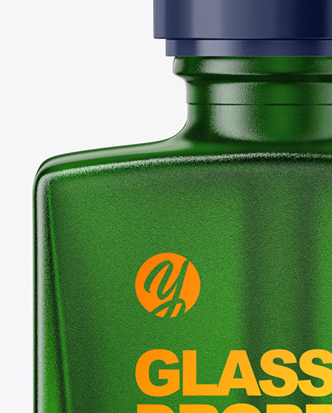 Green Dropper Bottle Mockup