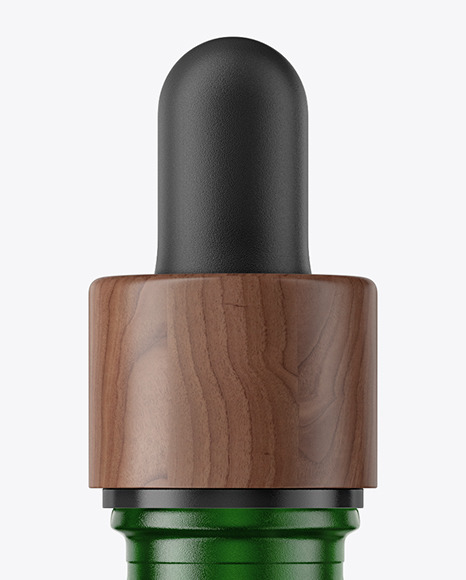 Green Dropper Bottle Mockup