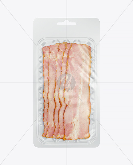 Tray With Bacon Mockup