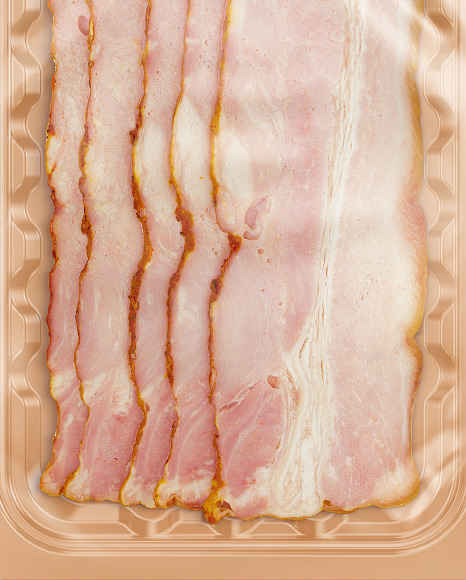 Tray With Bacon Mockup