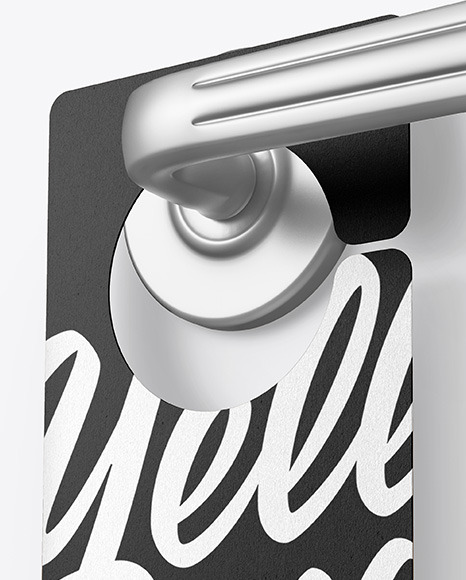 Kraft Door Hanger Mockup