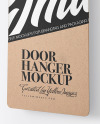 Kraft Door Hanger Mockup