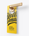 Paper Door Hanger Mockup