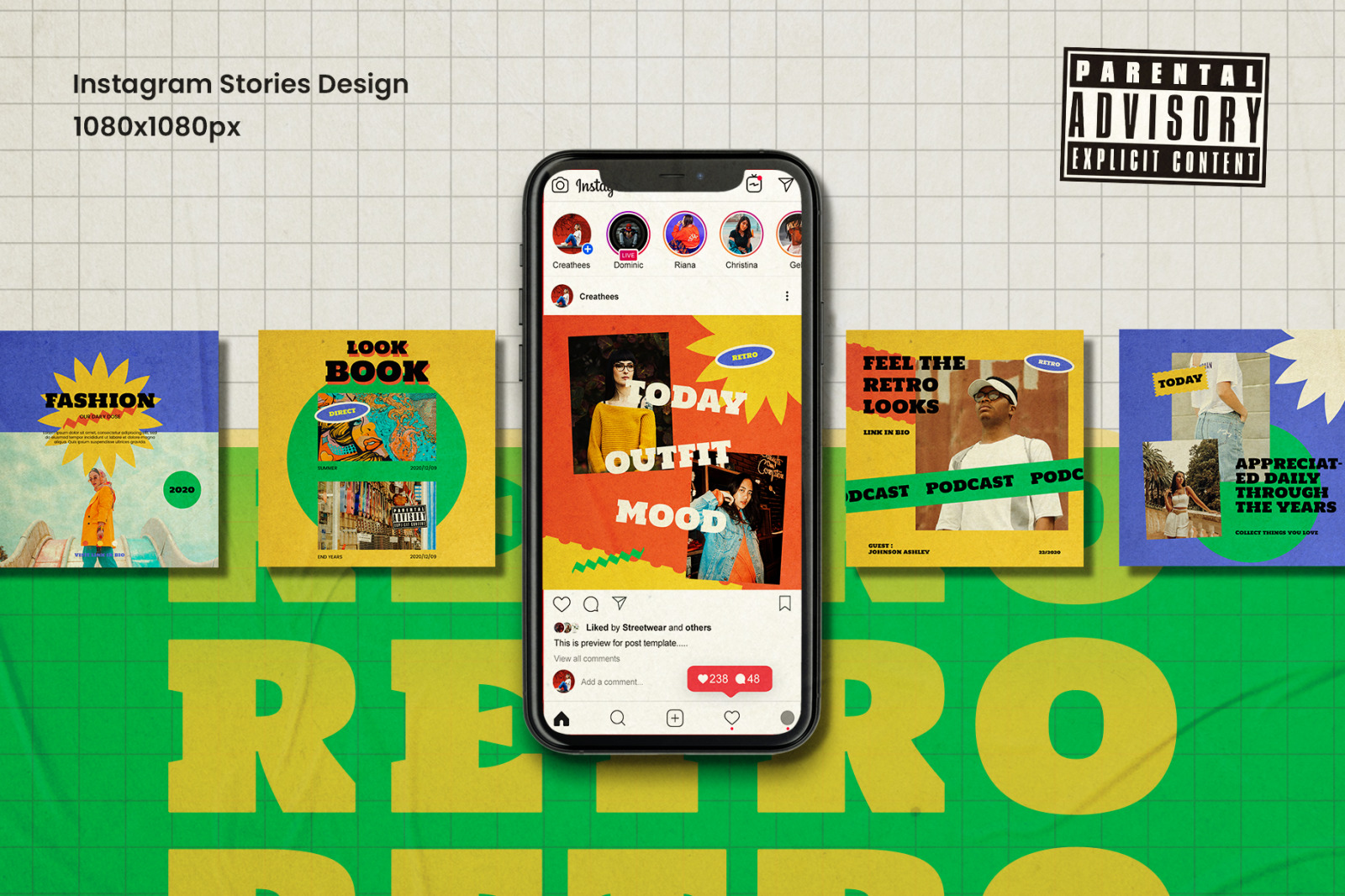 Stars - Retro Instagram Stories & Post Stars - Retro Instagram Stories & Post