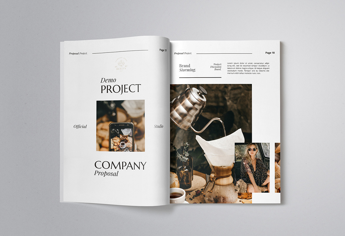 Neat and Elegant Proposal InDesign Template Neat and Elegant Proposal InDesign Template