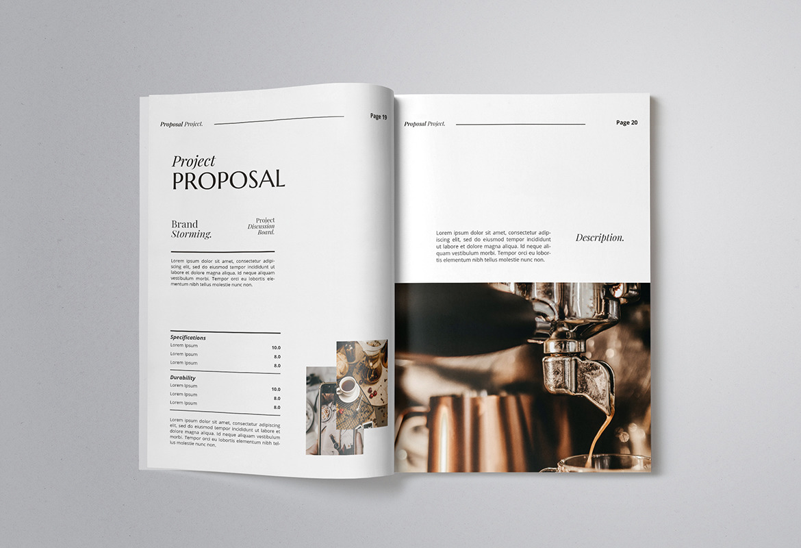Neat and Elegant Proposal InDesign Template Neat and Elegant Proposal InDesign Template