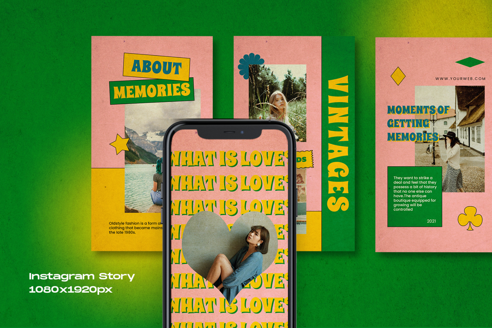 Pinkes - Retro Instagram Stories & Post Pinkes - Retro Instagram Stories & Post