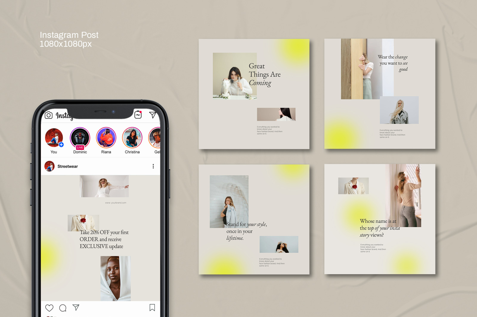 Gorgeous - Minimalist Instagram Stories & Post Gorgeous - Minimalist Instagram Stories & Post