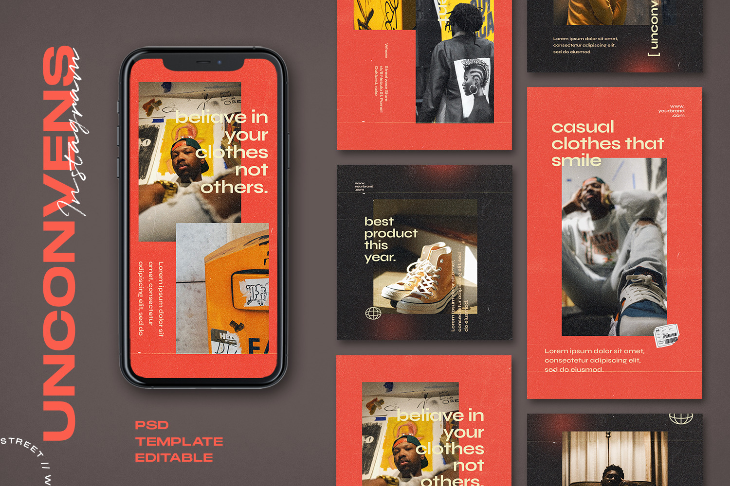 Unconvens - Instagram Stories &amp; Post Template