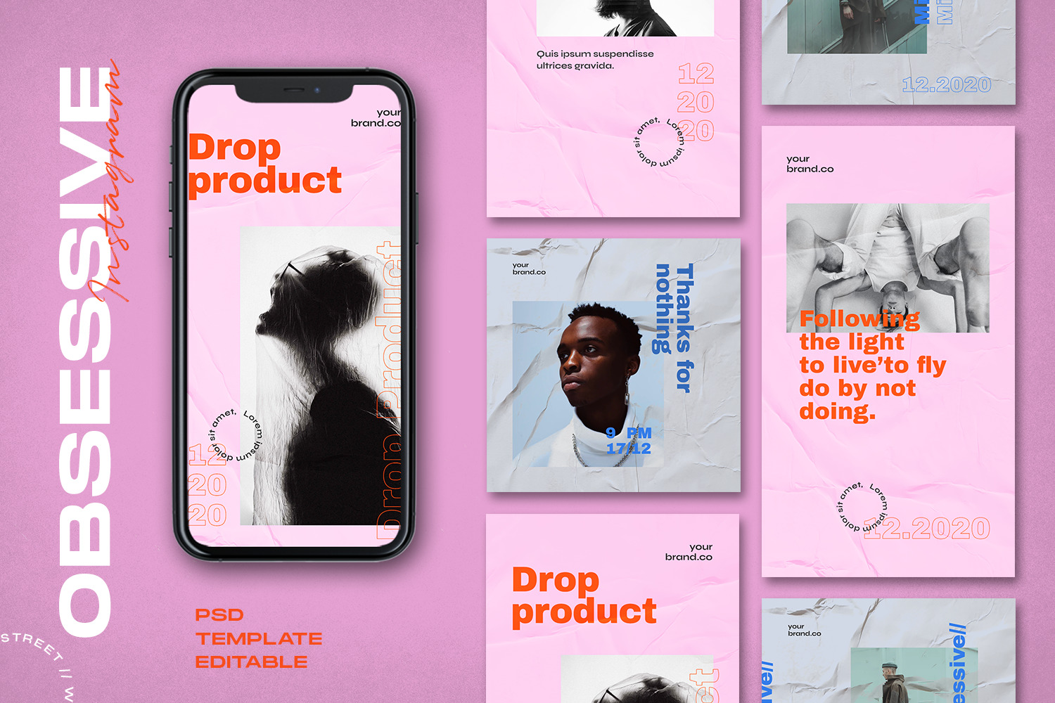 Obsessive - Instagram Stories & Post Template Obsessive - Instagram Stories & Post Template