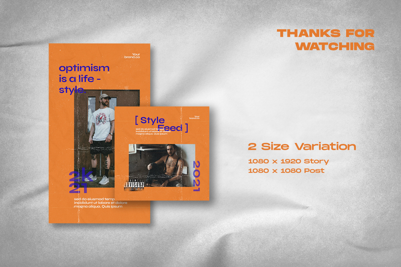 Optimism - Instagram Stories & Post Template Optimism - Instagram Stories & Post Template