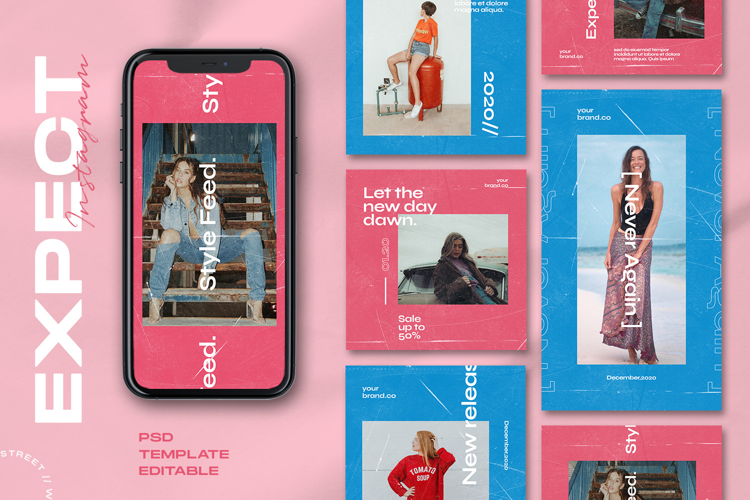 Expect - Instagram Stories & Post Template Expect - Instagram Stories & Post Template