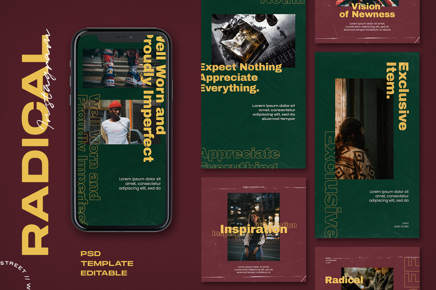 Radical - Instagram Stories & Post Template Radical - Instagram Stories & Post Template