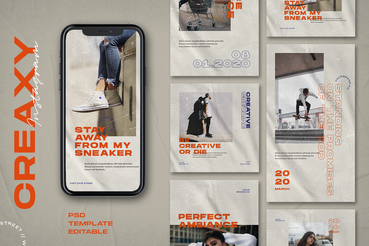 Creaxy - Instagram Stories &amp; Post Template