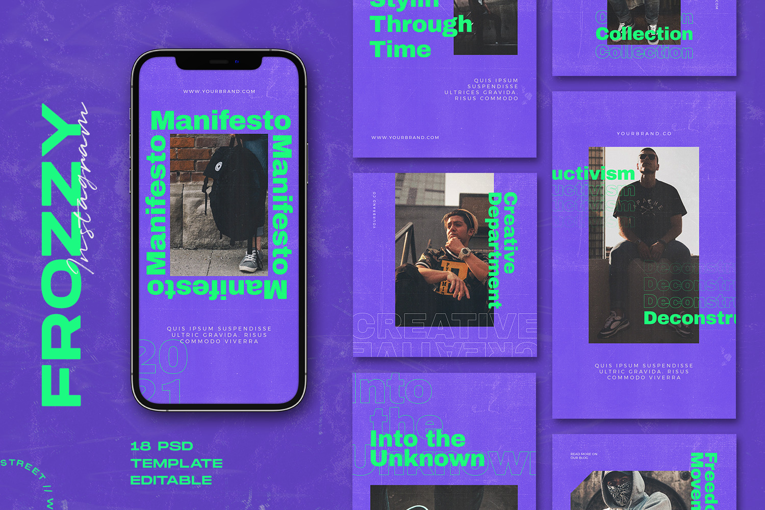 Frozzy - Instagram Stories & Post Template Frozzy - Instagram Stories & Post Template