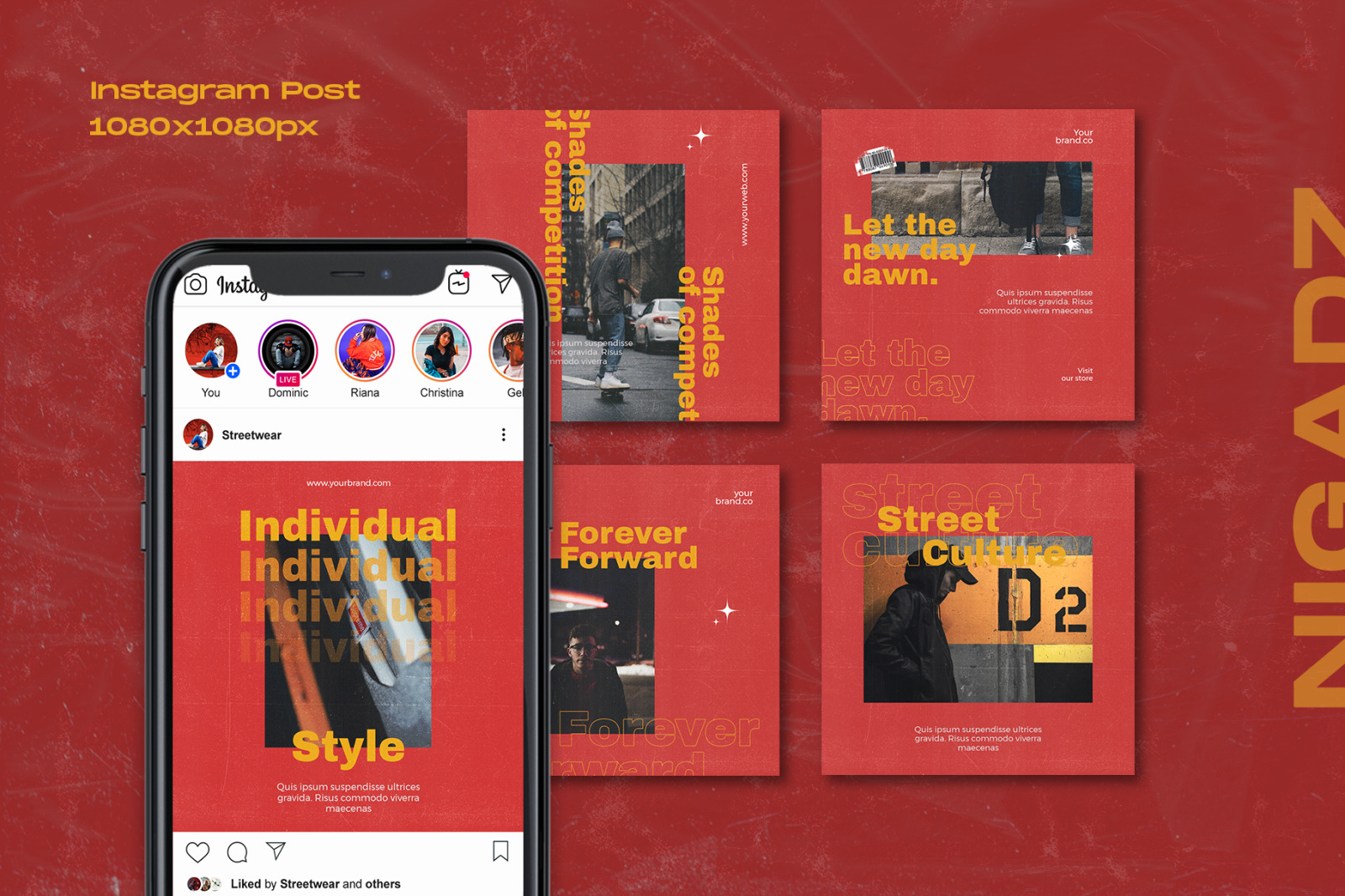 Nigadz - Instagram Stories & Post Template Nigadz - Instagram Stories & Post Template