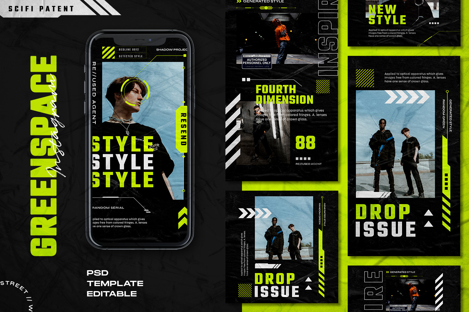 Greenspace - Instagram Stories & Post Template Greenspace - Instagram Stories & Post Template