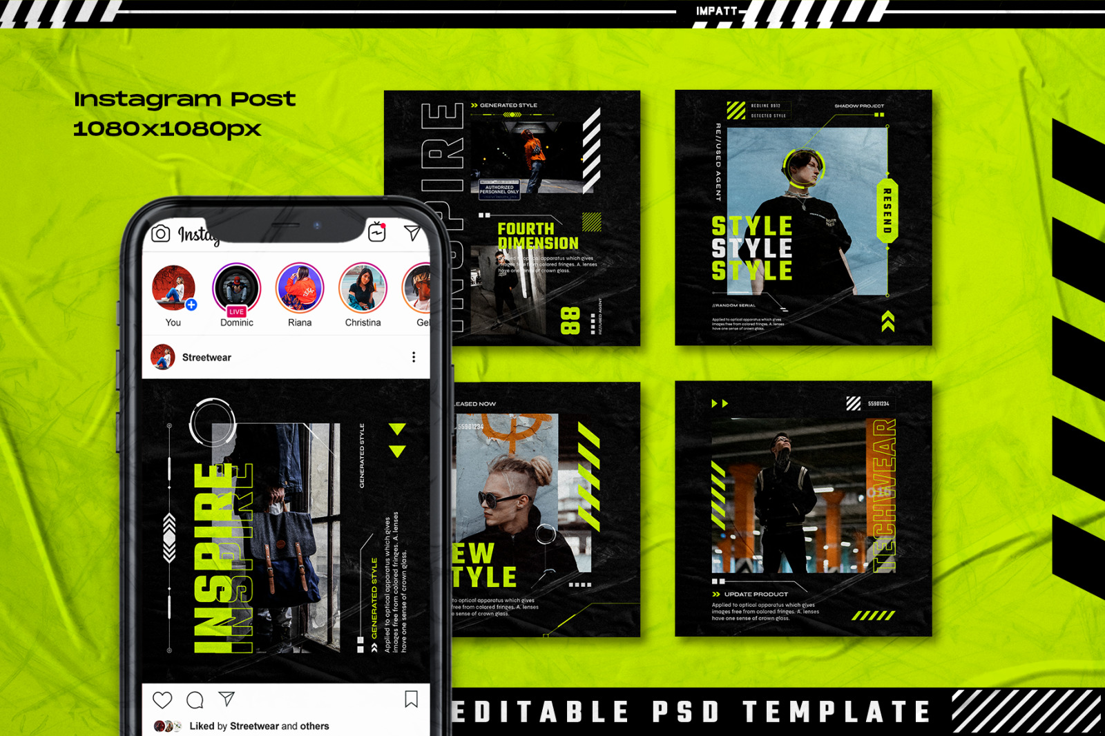 Greenspace - Instagram Stories & Post Template Greenspace - Instagram Stories & Post Template