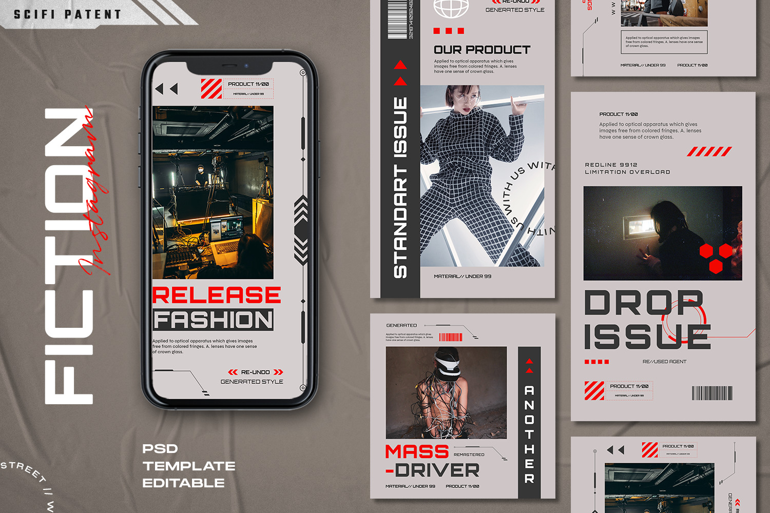 Ficiton - Instagram Stories & Post Template Ficiton - Instagram Stories & Post Template