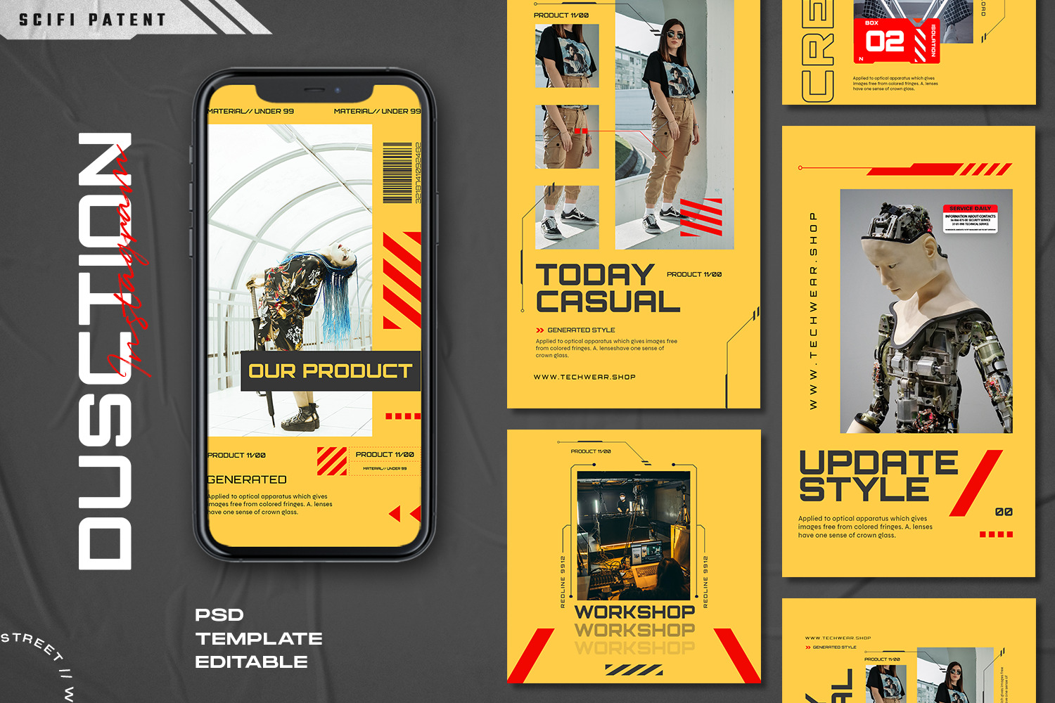 Dusction - Instagram Stories & Post Template Dusction - Instagram Stories & Post Template