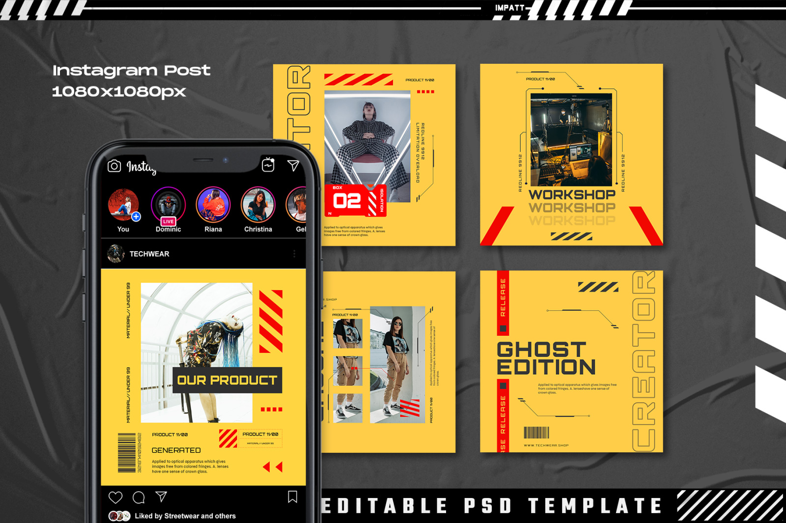 Dusction - Instagram Stories & Post Template Dusction - Instagram Stories & Post Template