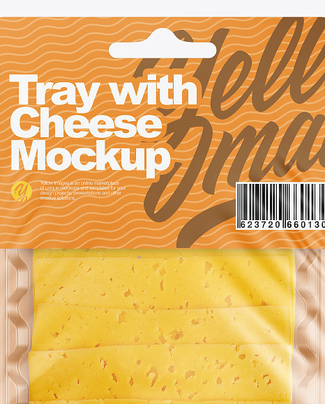 Tray With Cheese Mockup