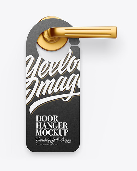 Kraft Door Hanger Mockup