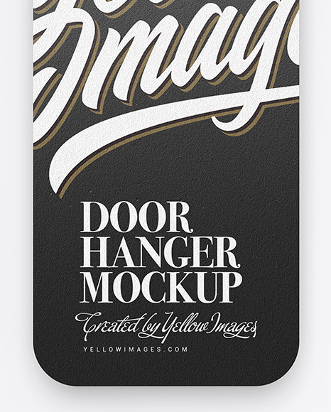 Kraft Door Hanger Mockup