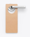 Kraft Door Hanger Mockup