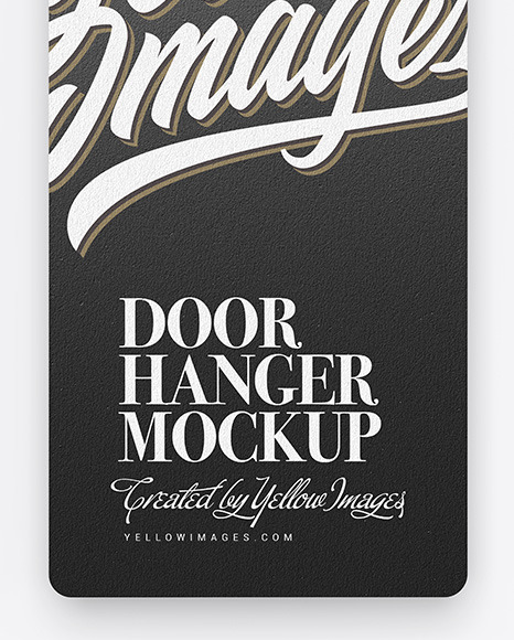 Kraft Door Hanger Mockup