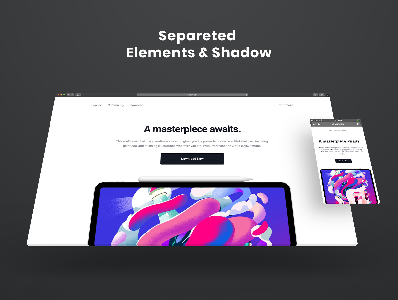 Responsive Website Browser Mockup Responsive Website Browser Mockup