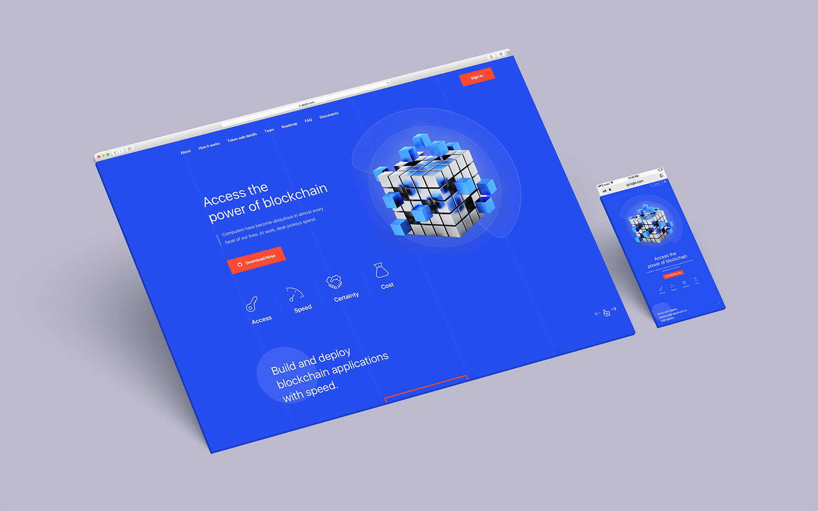Responsive Website Browser Mockup Responsive Website Browser Mockup