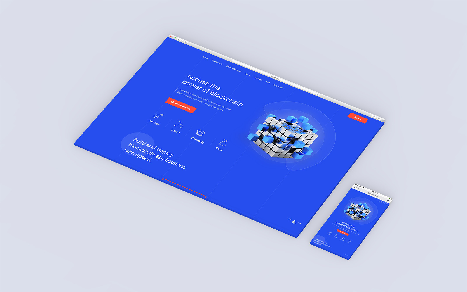 Responsive Website Browser Mockup Responsive Website Browser Mockup