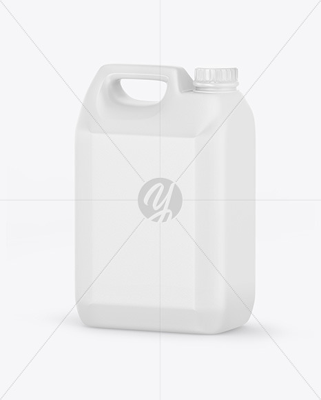 Textured Jerrycan Mockup - Half Side View