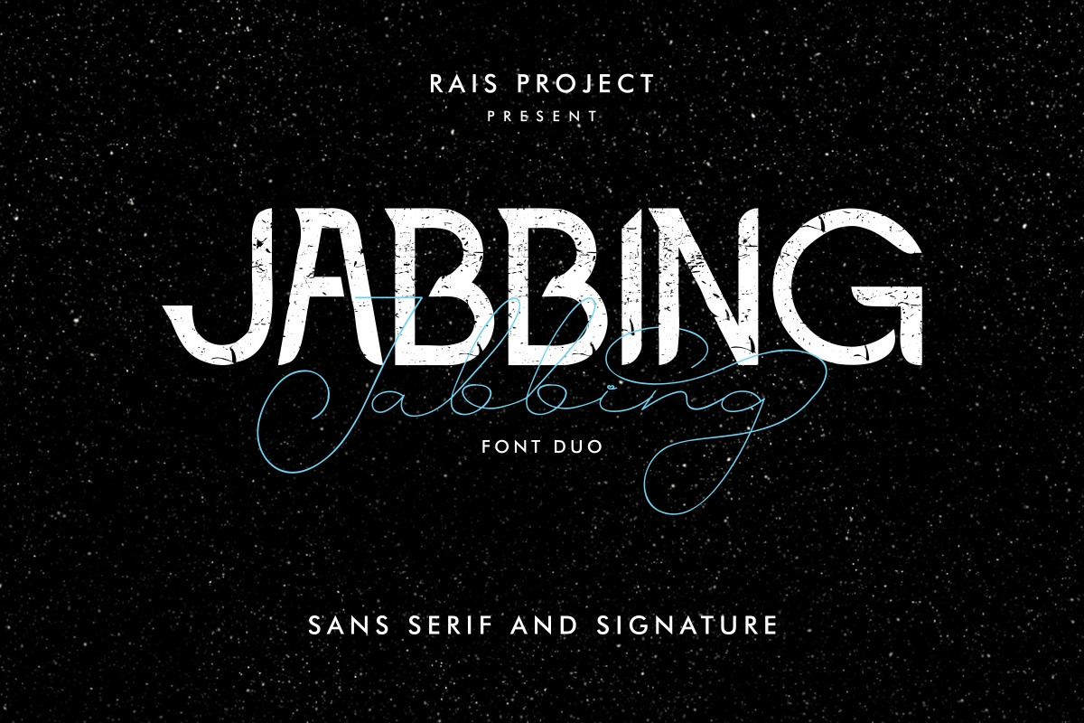 Jabbing Font Duo Jabbing Font Duo