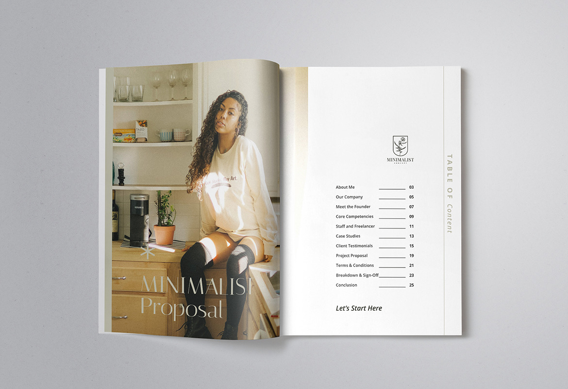 Modern and Minimalist Proposal Indesign Template