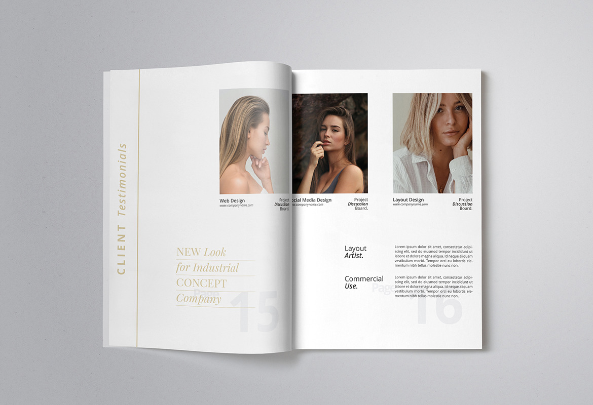 Modern and Minimalist Proposal Indesign Template