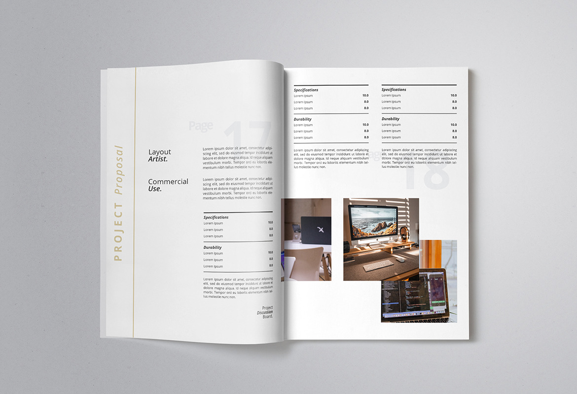 Modern and Minimalist Proposal Indesign Template